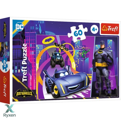 Puzzle - 60 - Batman i jego pojazdy - Trefl 17400 TREFL PUZZLE