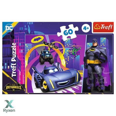 Puzzle - 60 - Batman i jego pojazdy - Trefl 17400 TREFL PUZZLE