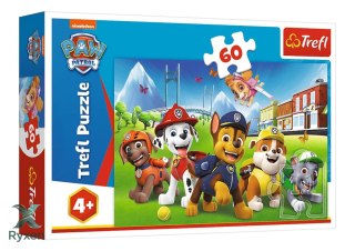 Puzzle - 60 - Psi Patrol na polanie - Trefl 17375 TREFL PUZZLE