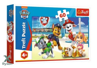 Puzzle - 60 - W świecie Piesków - Psi Patrol - Trefl 17392 TREFL PUZZLE