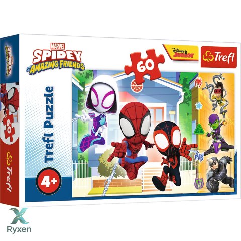 Puzzle - 60 - W świecie Spidey'a - Trefl 17371 TREFL PUZZLE