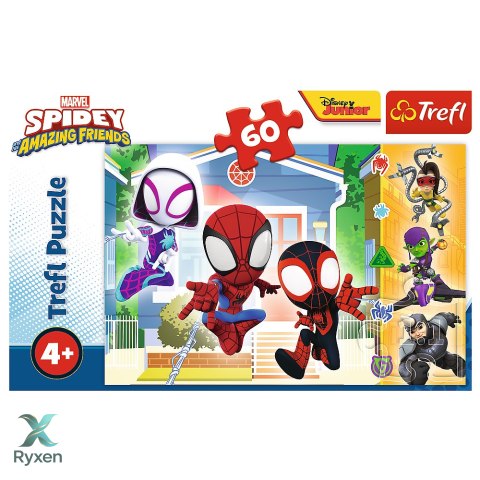 Puzzle - 60 - W świecie Spidey'a - Trefl 17371 TREFL PUZZLE