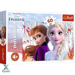 Puzzle - 60 - Zaczarowany świat Anny i Elsy - Kraina Lodu II - Trefl 17333 TREFL PUZZLE