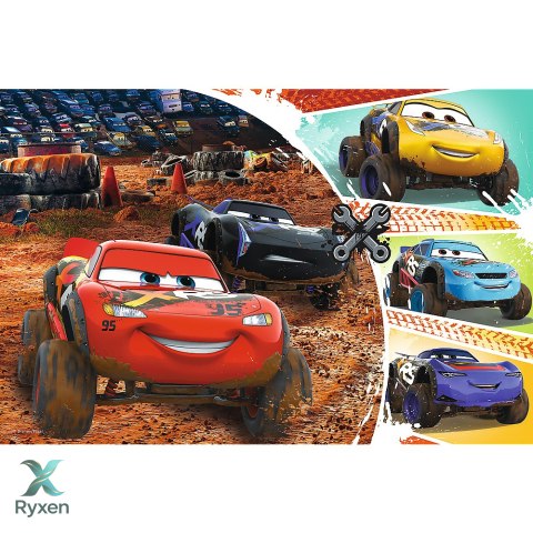 Puzzle - 60 - Zygzak McQueen z przyjaciółmi - Disney Cars 3 - Trefl 17327 TREFL PUZZLE