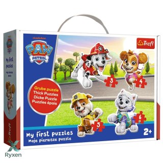Puzzle - Baby Classic (3, 4, 5, 6) - Kochane pieski - Psi Patrol - Trefl 36136 TREFL PUZZLE