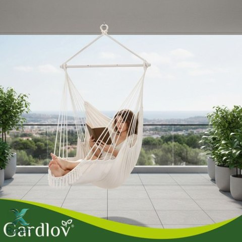 Huśtawka - fotel wiszący 210cm beżowy Gardlov GARDLOV