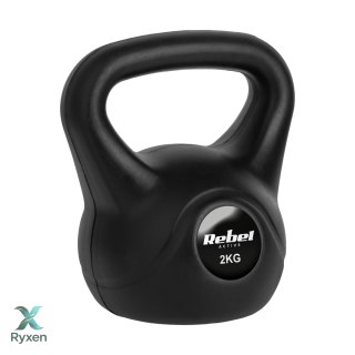 Kettlebell bitumiczny 2 kg REBEL ACTIVE Rebel