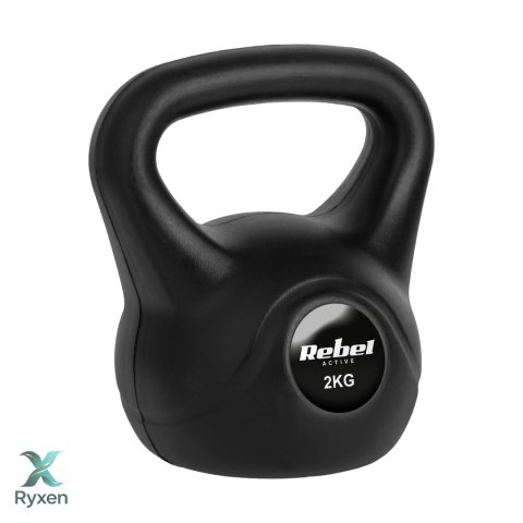 Kettlebell bitumiczny 2 kg REBEL ACTIVE Rebel