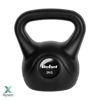 Kettlebell bitumiczny 2 kg REBEL ACTIVE Rebel
