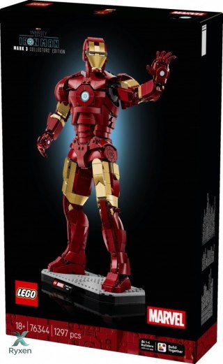 Klocki super heroes 76344 iron man mark 3 - edycja kolekcjonerska LEGO