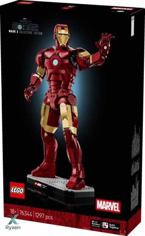 Klocki super heroes 76344 iron man mark 3 - edycja kolekcjonerska LEGO
