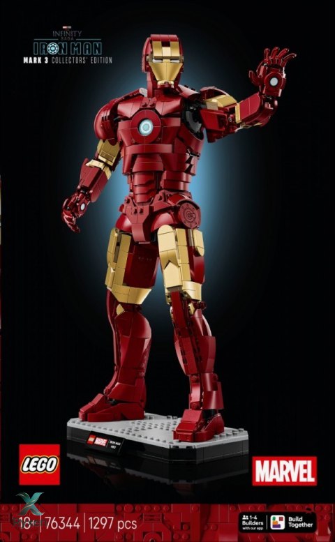 Klocki super heroes 76344 iron man mark 3 - edycja kolekcjonerska LEGO