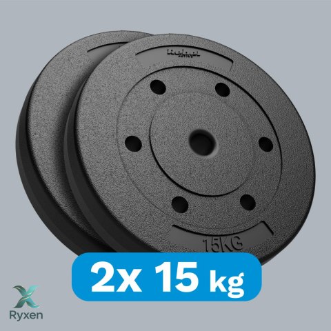 Obciążenie bitumiczne zestaw 2x15kg, otwór 31mm, REBEL ACTIVE Rebel