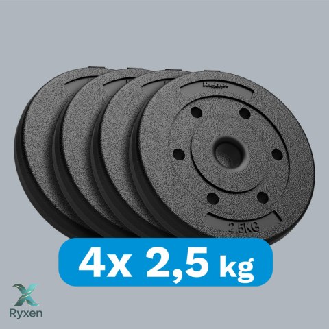 Obciążenie bitumiczne zestaw 4x2.5kg, otwór 31mm, REBEL ACTIVE Rebel