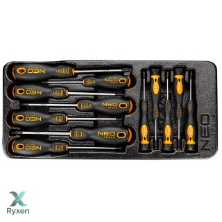Wkrętaki PZ, TX, precyzyjne, zestaw 12 szt., wkładka NEO TOOLS