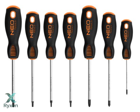 Wkrętaki PZ, TX, precyzyjne, zestaw 12 szt., wkładka NEO TOOLS