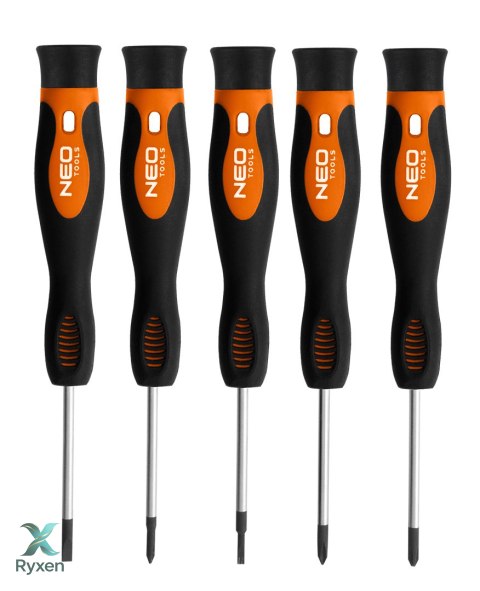 Wkrętaki PZ, TX, precyzyjne, zestaw 12 szt., wkładka NEO TOOLS