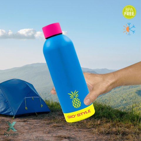 Butelka termiczna Kamai Gio Style, stal nierdzewna, niebieska, pojemność 0,5L Kamai Gio Style