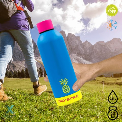 Butelka termiczna Kamai Gio Style, stal nierdzewna, niebieska, pojemność 0,5L Kamai Gio Style