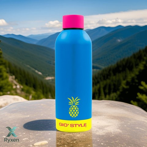 Butelka termiczna Kamai Gio Style, stal nierdzewna, niebieska, pojemność 0,5L Kamai Gio Style