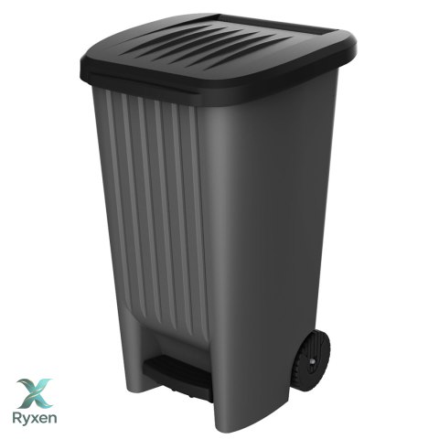Kosz z pedałem 100L czarny Kamai EDA