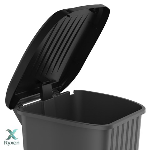 Kosz z pedałem 100L czarny Kamai EDA