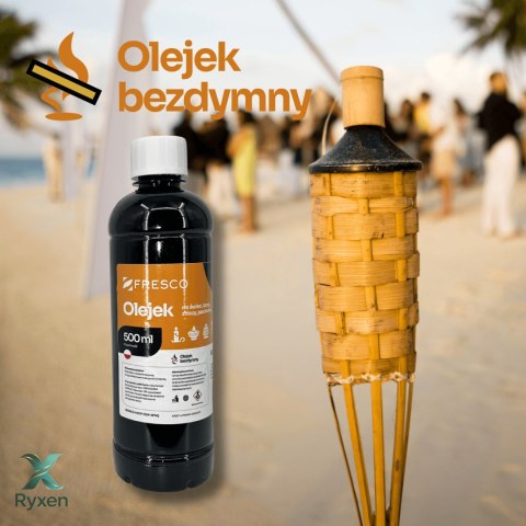 Paliwo olej do lamp, pochodni i świec 500ml CYTRYNOWY Fresco