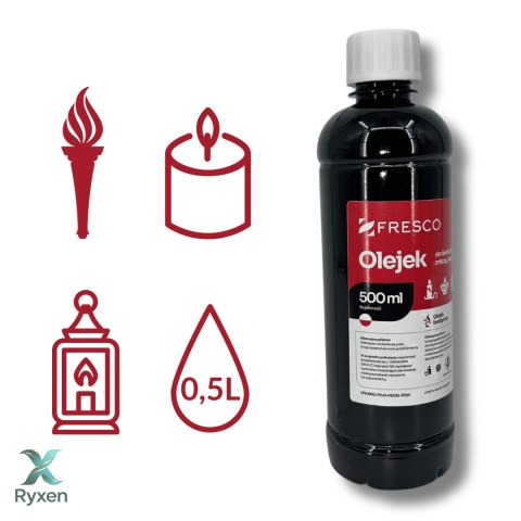 Paliwo olej do lamp, pochodni i świec 500ml TRUSKAWKA Fresco