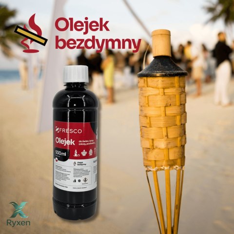 Paliwo olej do lamp, pochodni i świec 500ml TRUSKAWKA Fresco