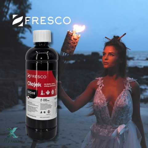 Paliwo olej do lamp, pochodni i świec 500ml TRUSKAWKA Fresco