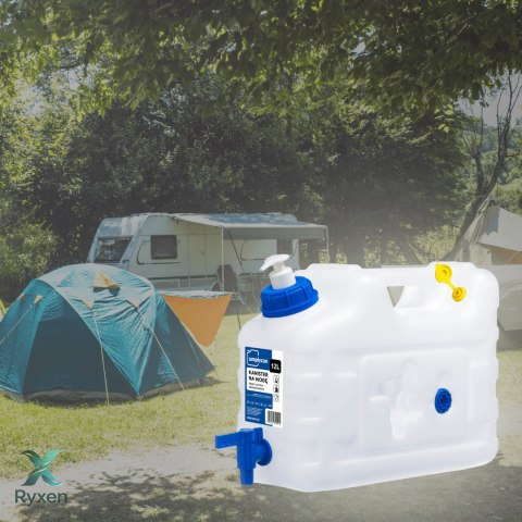 Umywalka przenośna, pojemnik na wodę z dozownikiem, odpowietrznik 10L Kamai SimplyCan