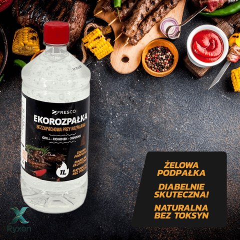 Żelowa eko-rozpałka 1,0L do grilla FRESCO bezzapachowa Fresco