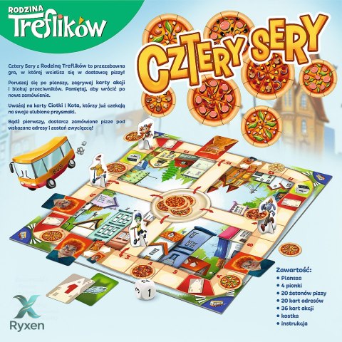 Gra planszowa Cztery Sery Rodzina Treflików Trefl 02282 TREFL GRY