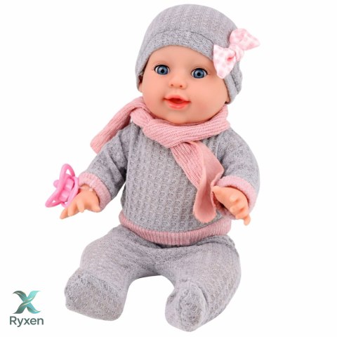 Lalka Bobas Siusiająca Akcesoria Pielęgnacyjne Butelka Nocnik 35 cm LEAN TOYS