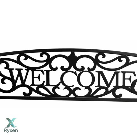 Ławka Ogrodowa Taras Ogród Park Metalowa Oparcie WELCOME Czarna 127 cm LEAN