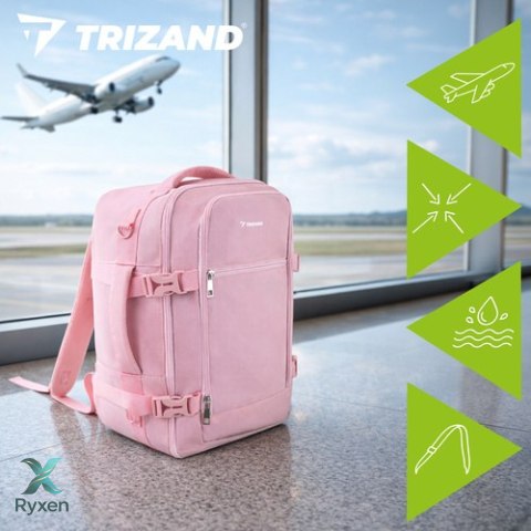 Plecak turystyczny 40x25x20cm różowy Trizand TRIZAND