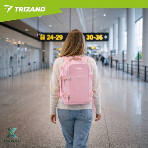 Plecak turystyczny 40x25x20cm różowy Trizand TRIZAND
