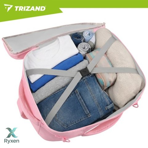 Plecak turystyczny 40x25x20cm różowy Trizand TRIZAND