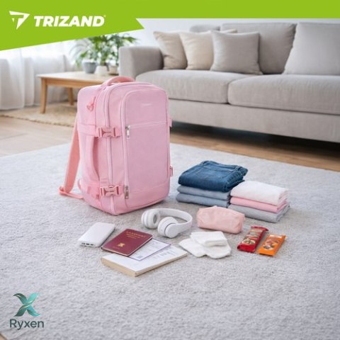 Plecak turystyczny 40x25x20cm różowy Trizand TRIZAND