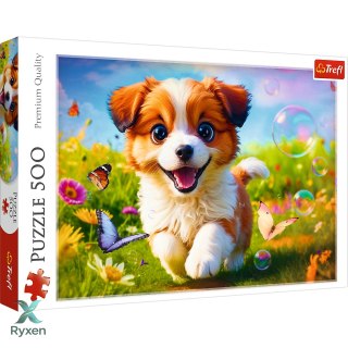 Puzzle - 500 - Wesoły piesek - Trefl 37524 TREFL PUZZLE