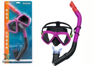 Zestaw do Nurkowania Maska z Rurką Różowy 24070 BESTWAY