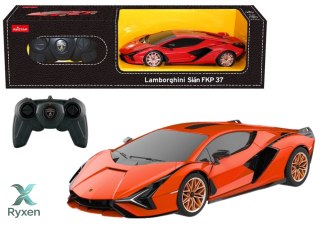 Auto Lamborghini Sian Rastar Zdalnie Sterowane RC Pomarańczowe 1:24 RASTAR