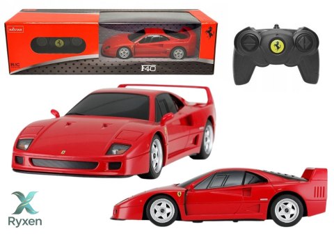 Auto Sportowe RC 1:24 Zdalnie Sterowane Ferrari F40 Czerwone RASTAR