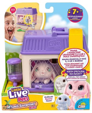 Figurka little live pets - mama surprise mini królik COBI