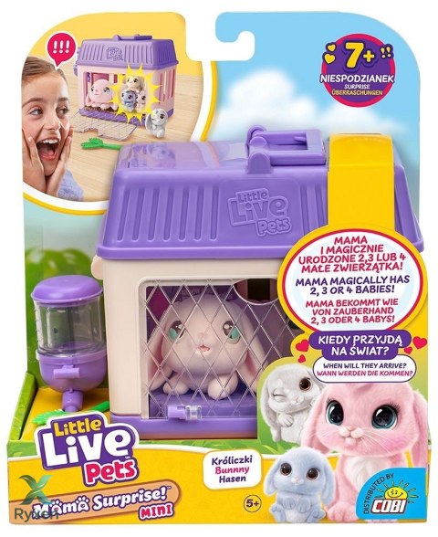 Figurka little live pets - mama surprise mini królik COBI