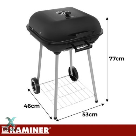 Grill ogrodowy z pokrywą53x77x46cm Kaminer KAMINER