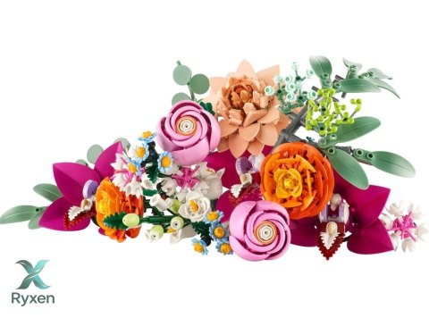 Klocki botanicals 10342 piękny bukiet różowych kwiatów LEGO