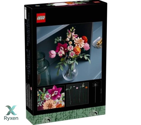 Klocki botanicals 10342 piękny bukiet różowych kwiatów LEGO