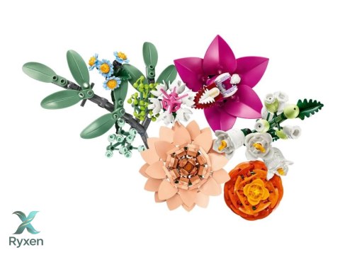 Klocki botanicals 10342 piękny bukiet różowych kwiatów LEGO
