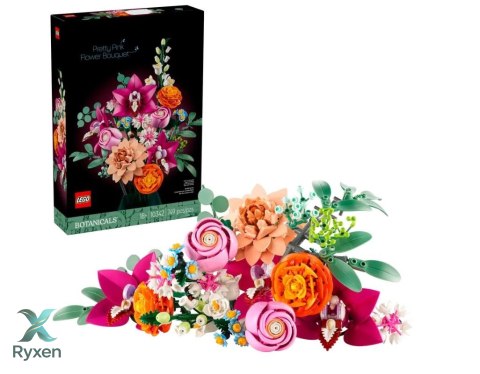 Klocki botanicals 10342 piękny bukiet różowych kwiatów LEGO
